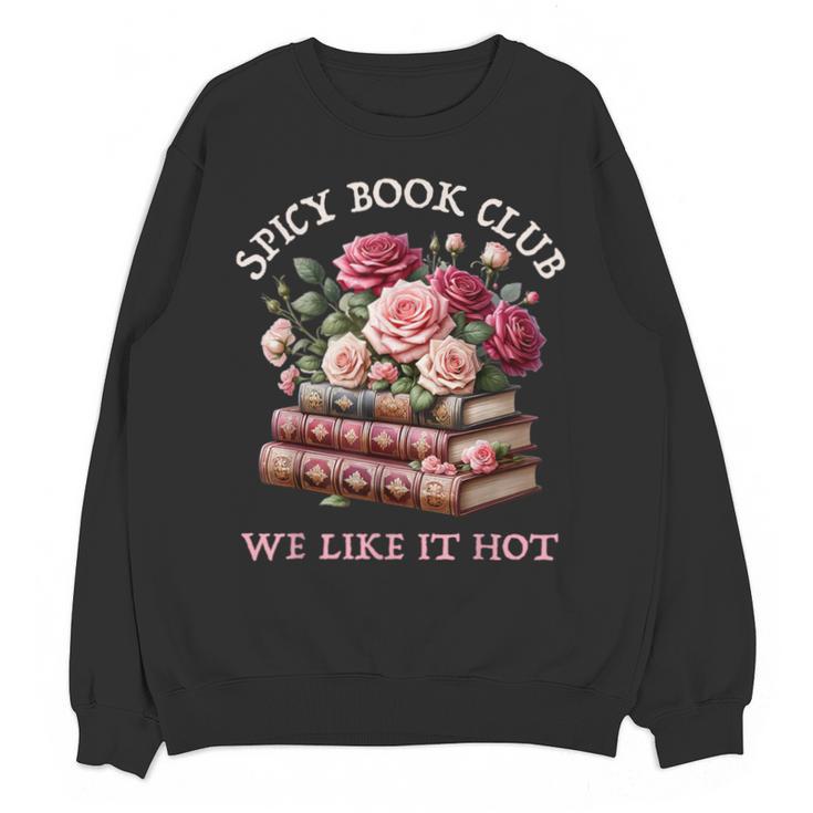 Spicy Book Club Dark Romance Reader Women Bookish Merch Cute Unisex Sweatshirt