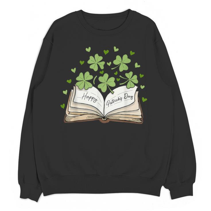 St Patricks Day Book Lover Librarian Reading Saint Pattys Unisex Sweatshirt