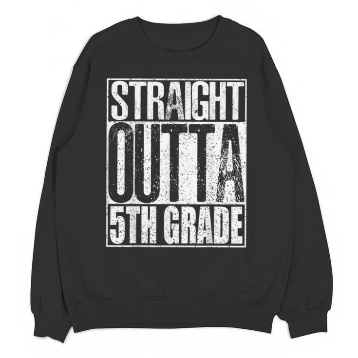 Straight Outta 5th Grade Shirt Graduation 2017 Unisex Sweatshirt