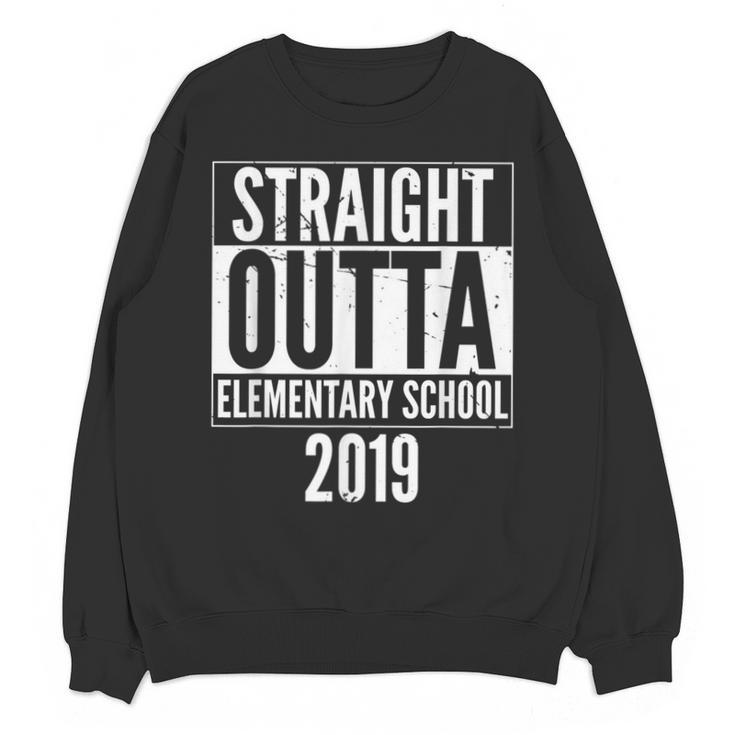 Straight Outta Elementary School 2019 Graduation Fun Unisex Sweatshirt