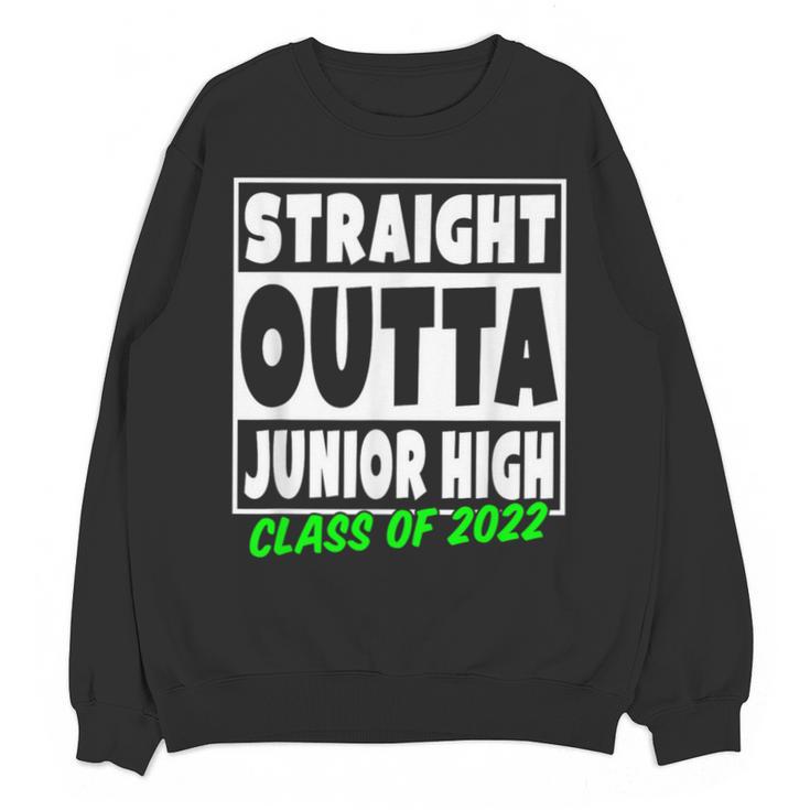 Straight Outta Junior High School Class Of 2022 Graduation Unisex Sweatshirt
