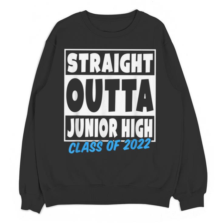 Straight Outta Junior High School Graduation Class Of 2022 Unisex Sweatshirt