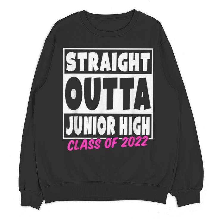 Straight Outta Junior High School Graduation Unisex Sweatshirt