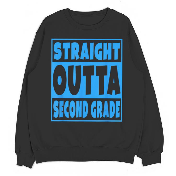Straight Outta Second Grade Graduation Class Unisex Sweatshirt