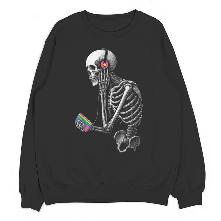 Stuck In The 80S Music Tee Walkman Cassette Nostalgia Unisex Sweatshirt