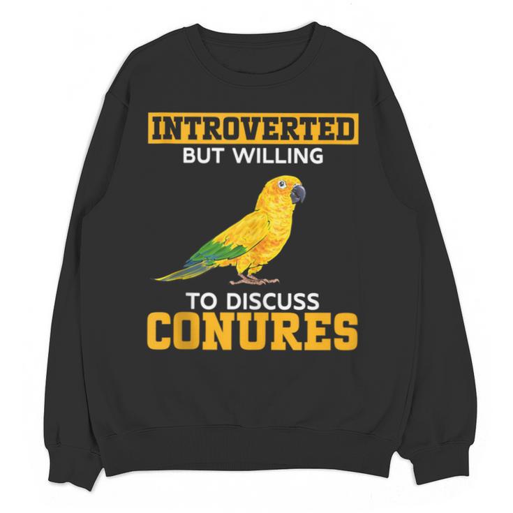 Sun Conure Introvert Parrot Bird Sun Conure Unisex Sweatshirt