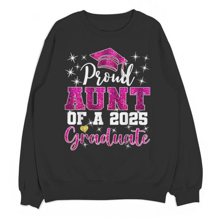 Super Proud Aunt Of 2025 Graduate Senior Graduation Family Unisex Sweatshirt