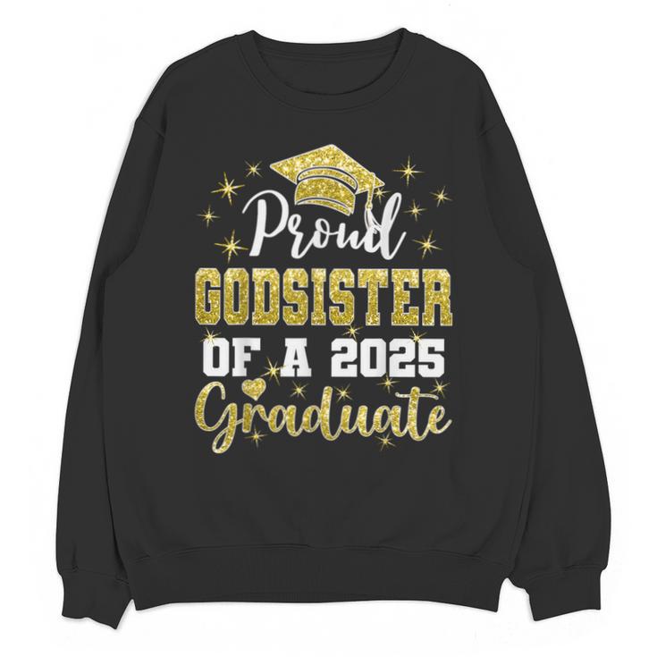 Super Proud Godsister Of 2025 Graduate Graduation Family Unisex Sweatshirt