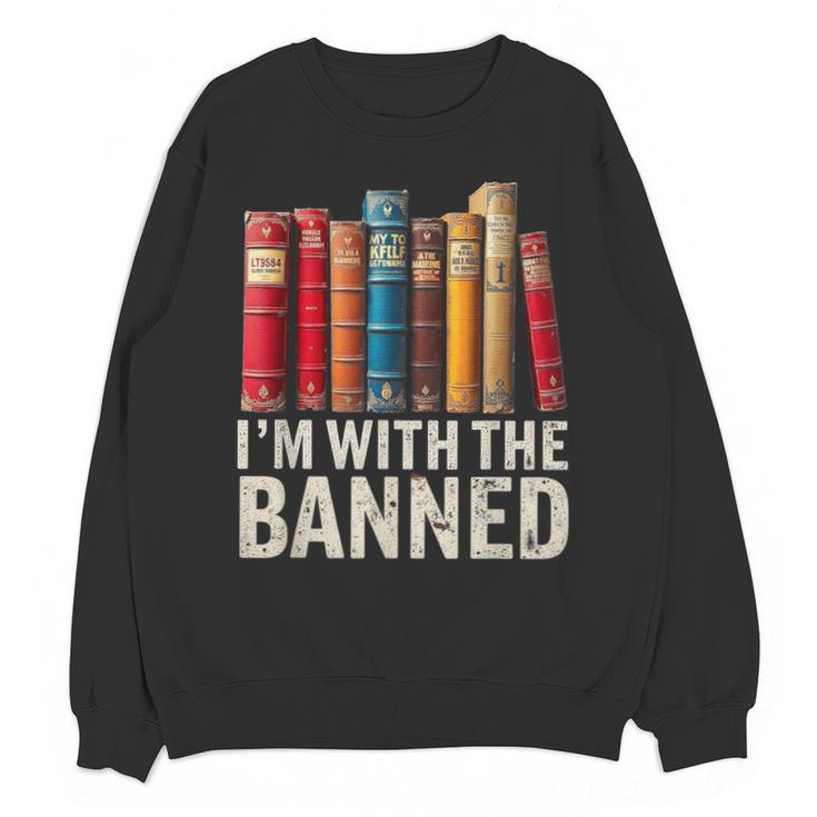 Support Banned Books Freedom I'm With The Banned Unisex Sweatshirt