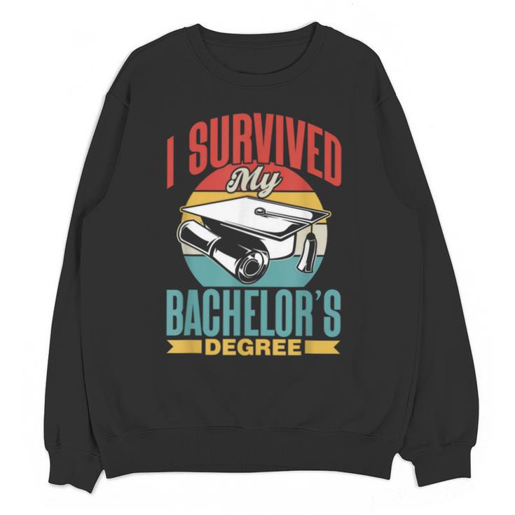 I Survived My Bachelor's Degree Party Bachelor Graduation Unisex Sweatshirt