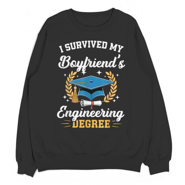 I Survived My Boyfriend's Engineering Degree Graduation Unisex Sweatshirt