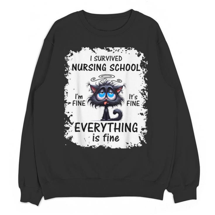 I Survived Nursing School Graduation 2025 Unisex Sweatshirt