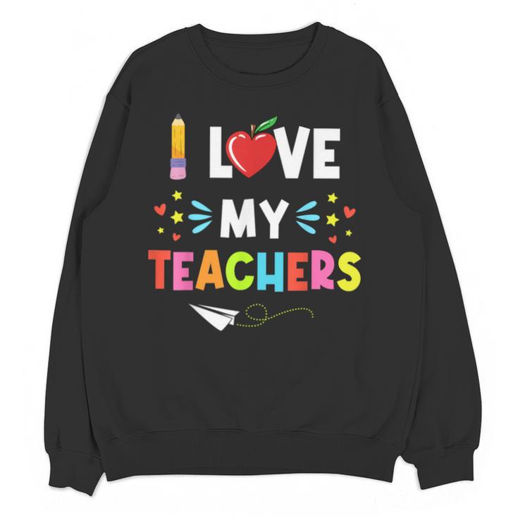 Teens Graduation I Heart My Teacher I Love My Teachers Unisex Sweatshirt