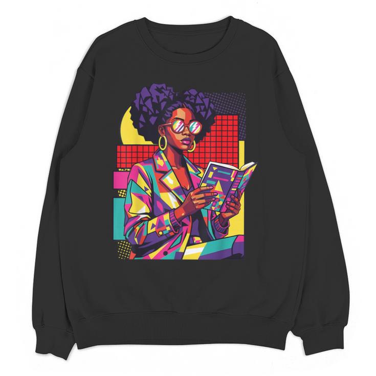 History Woman Reading Book Geometric Girl Educated Unisex Sweatshirt