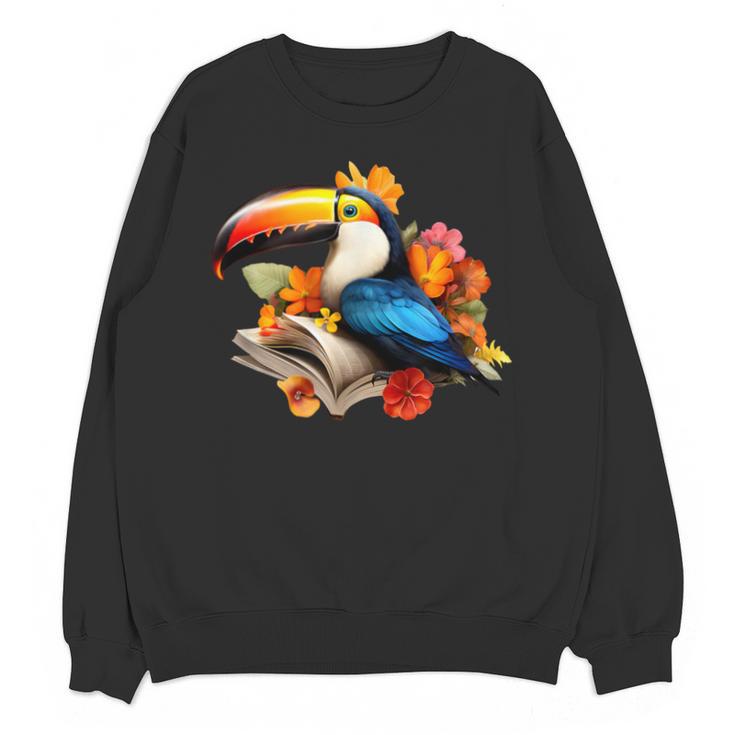 Toucan Reading Book Unisex Sweatshirt
