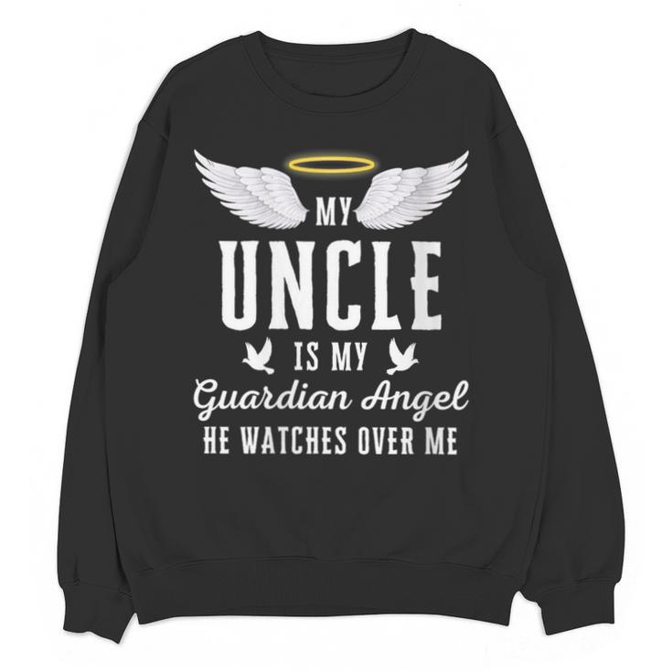 My Uncle Is My Guardian Angel In Loving Memorial Memory Tee Unisex Sweatshirt