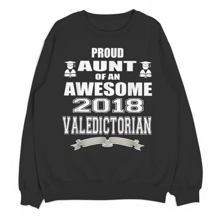Valedictorian Scholar Aunt T Shirt Graduation Speech Unisex Sweatshirt
