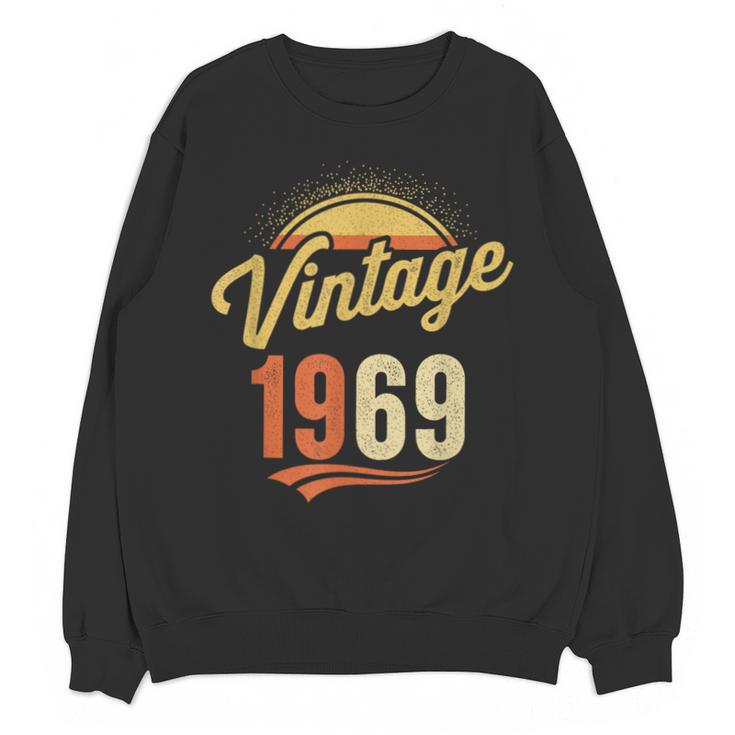 Vintage 1969 Retro Era Badge For Nostalgia Fans Unisex Sweatshirt