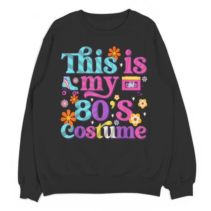 Vintage 80s Costume Nostalgia 1980s Fashion Cute Girls Women Unisex Sweatshirt