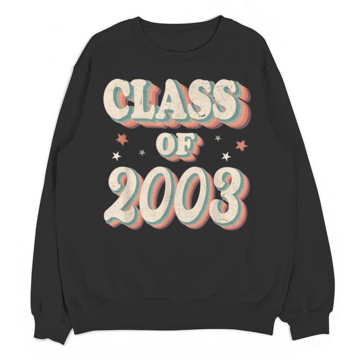 Vintage Class Of 2003 03 High School Graduation Unisex Sweatshirt