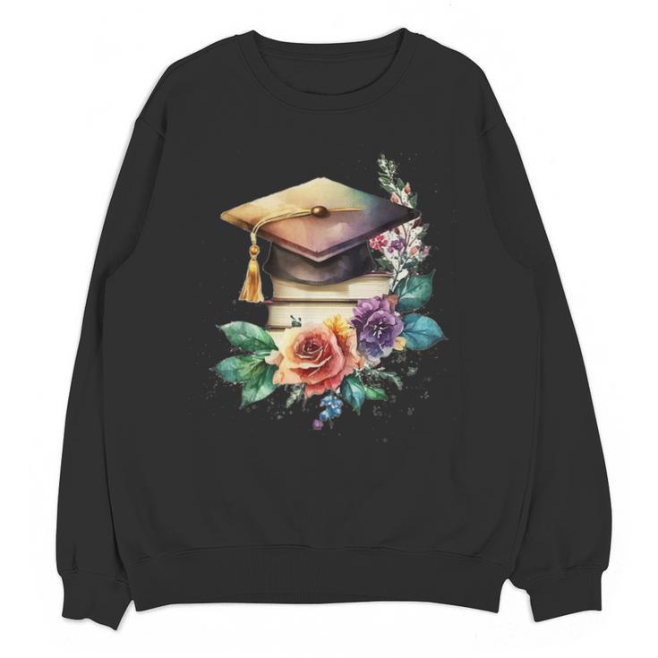 Vintage Hat High School College Graduate Graduation Unisex Sweatshirt