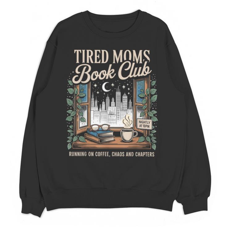 Vintage Tired Moms Book Club Bookish Booktrovert Unisex Sweatshirt