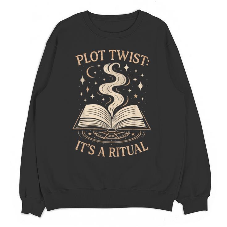 Witchy Book Club Pagan Reader Occult Fiction Coven Ritual Unisex Sweatshirt