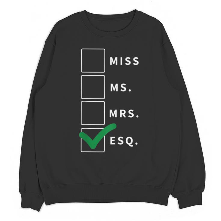 Woman Law School Lawyer Graduation Attorney Unisex Sweatshirt