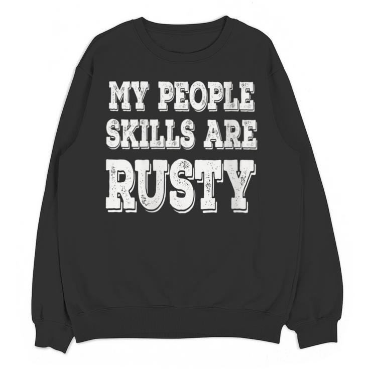Women's My People Skills Are Rusty Introvert SPN Moments Unisex Sweatshirt
