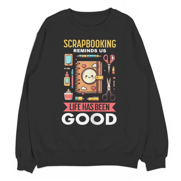 Women's Scrapbooking Enthusiast Top Crafty Memory Keeper Unisex Sweatshirt
