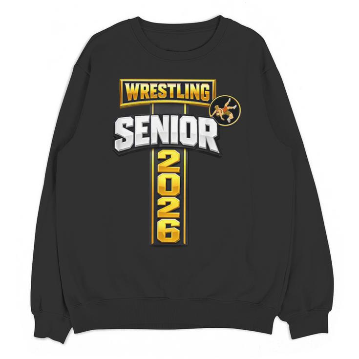 Wrestling Senior Night Senior 2026 Faith Cross Graduation Unisex Sweatshirt