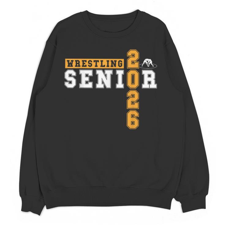 Wrestling Senior Night Wrestling Senior 2026 Graduation 27 Unisex Sweatshirt