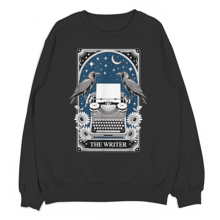 The Writer Typewriter Crow Writing Journalist Book Writer Unisex Sweatshirt