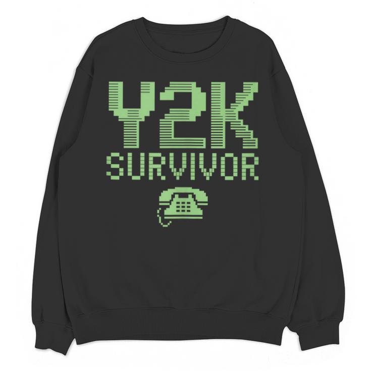 Y2K Survivor 2000s Nostalgia Retro Vintage Nostalgic Unisex Sweatshirt
