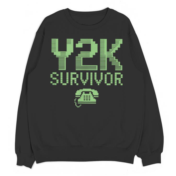 Y2K Survivor 2000s Nostalgia Retro Vintage Nostalgic Unisex Sweatshirt