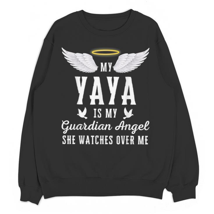 My Yaya Is My Guardian Angel In Loving Memorial Memory Tee Unisex Sweatshirt