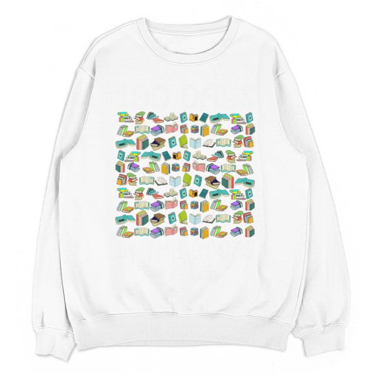 100 Days In The Books English Reading Teacher 100th Day Kids Unisex Sweatshirt