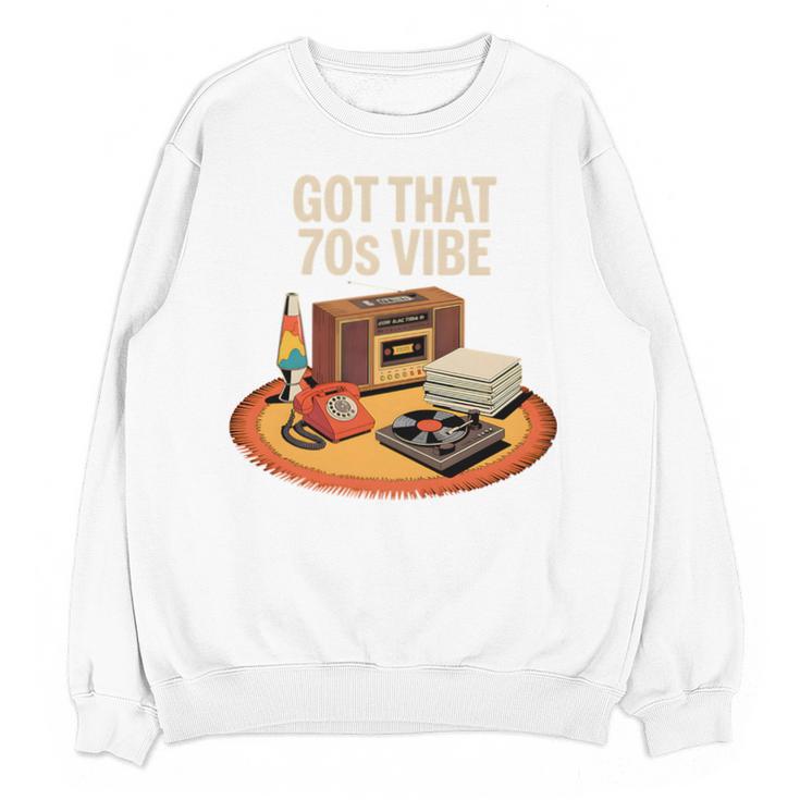 1970s 70s Reunion Nostalgia Memories Music School Grew Up Premium Tri-Blend Unisex Sweatshirt