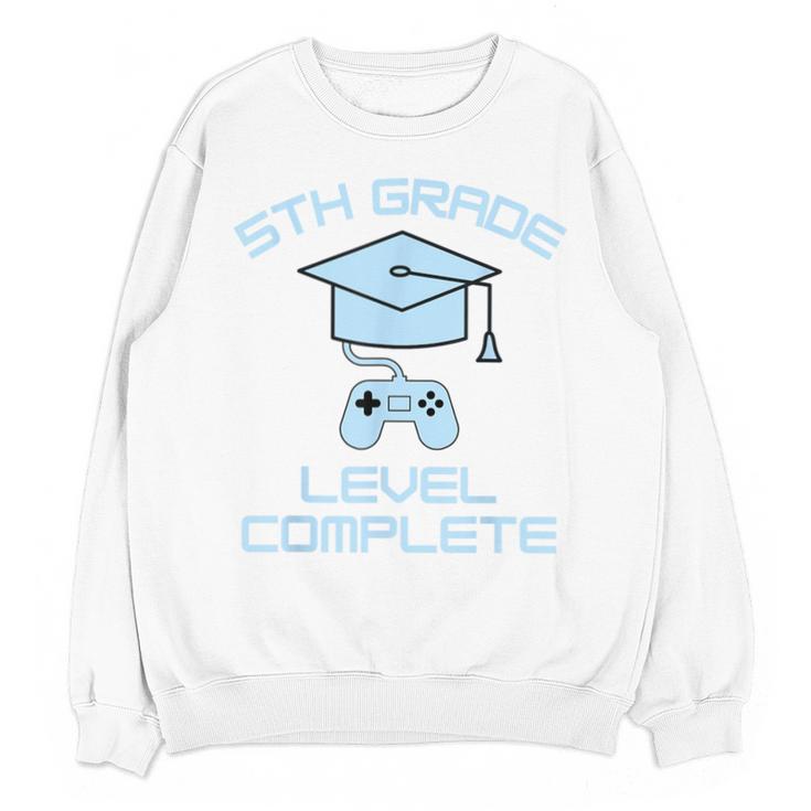 5th Grade Level Complete Fifth Grade Gamer Graduation Day Unisex Sweatshirt