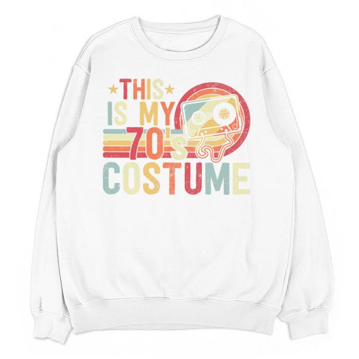 This Is My 70's Costume Retro Style Nostalgia 1970s Vintage Premium Tri-Blend Unisex Sweatshirt