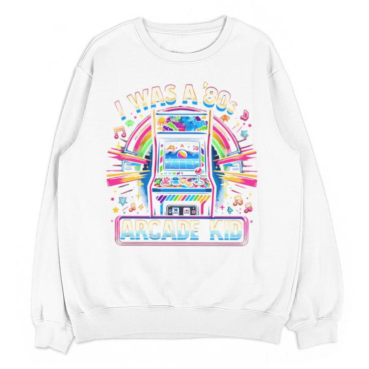 80s Arcade Kid Vintage Gamer Nostalgia Unisex Sweatshirt
