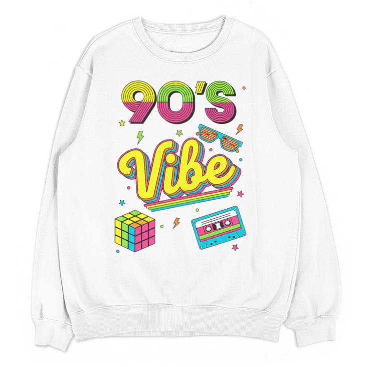 90s Nostalgia Retro Apparel 90'S Vibe Retro Premium Tri-Blend Unisex Sweatshirt