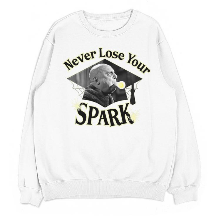 The Addams Family TV Series – Uncle Fester Graduation Spark Premium Unisex Sweatshirt