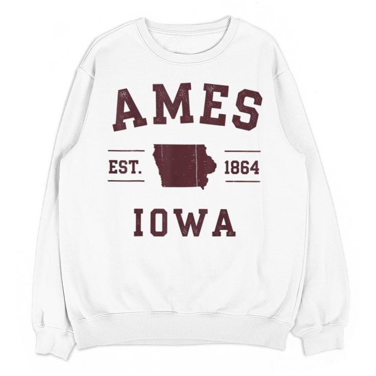 Ames Iowa Est 1864 Nostalgia Unisex Sweatshirt
