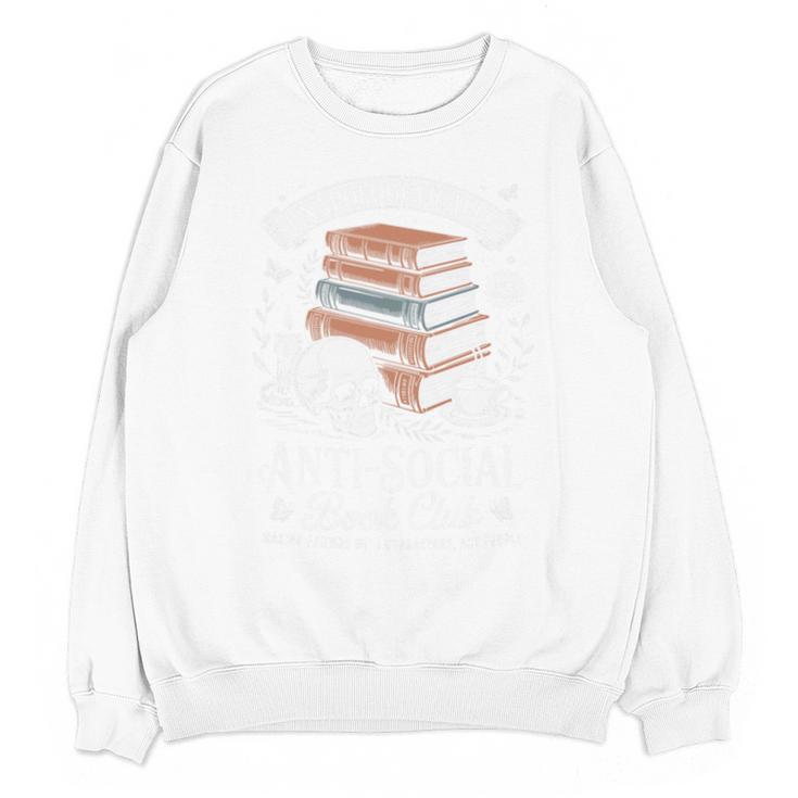 Anti-Social Book Club Reader Books & Coffee Dark Academia Premium Tri-Blend Unisex Sweatshirt