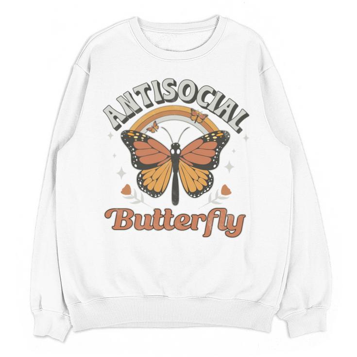 Antisocial Butterfly Tee For Introvert Men Women Girls Unisex Sweatshirt Antisocial Butterfly Tee For Introvert Men Women Girls Unisex Sweatshirt