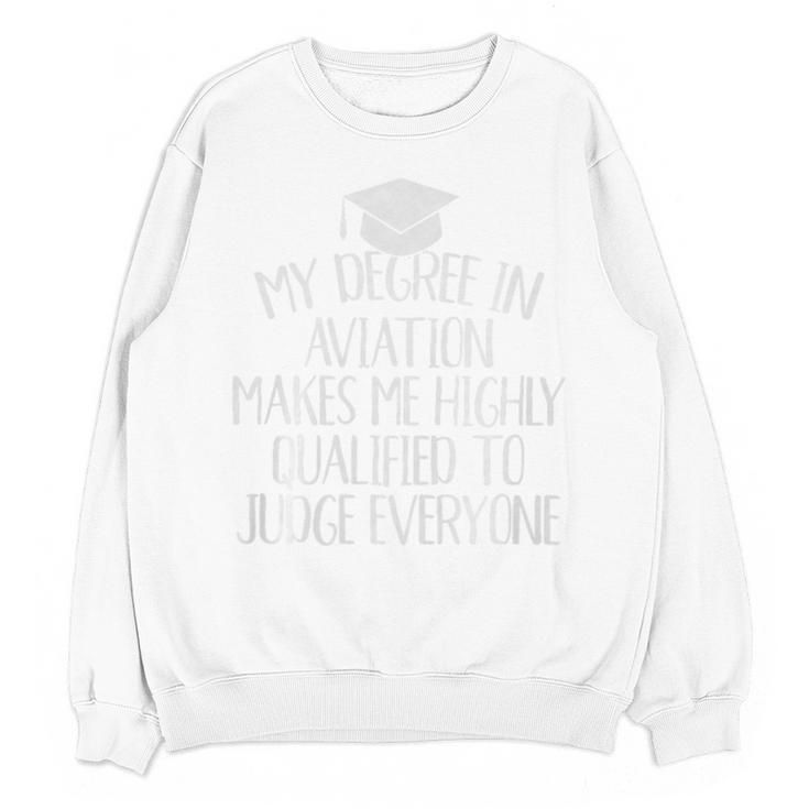 Aviation Major Graduation Premium Unisex Sweatshirt