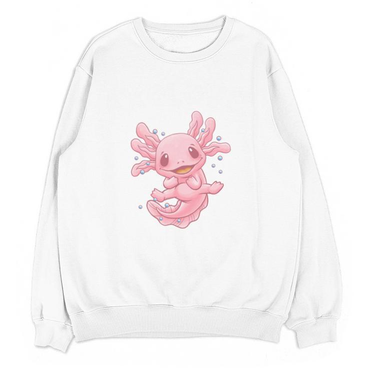 Axolovert Axolotl Humor Salamander Introvert Unisex Sweatshirt