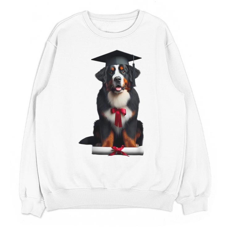Bernese Mountain Dog Graduation Cap Graduate Training School For Men Women Girls Kids Unisex Sweatshirt
