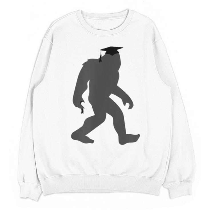 Bigfoot Graduate Shirt Cute Sasquatch Graduation Unisex Sweatshirt